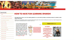 Desktop Screenshot of fun-learning-spanish.com